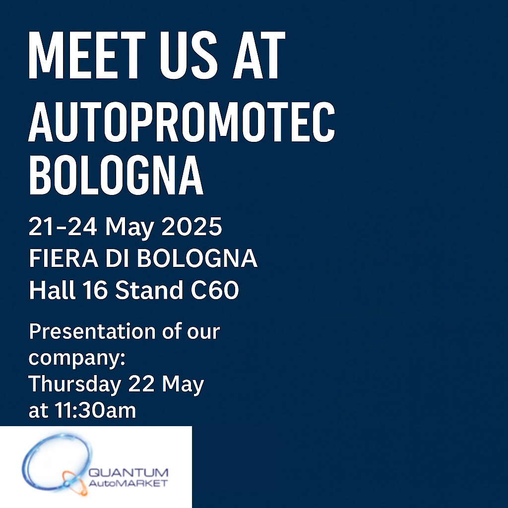 Quantum-AutoMARKET will be exhibiting at Autopromotec Bologna 2025!